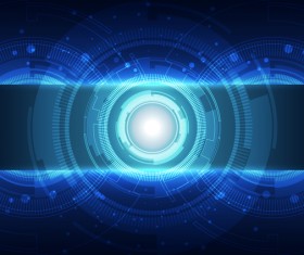 Futuristic tech background template vector 04