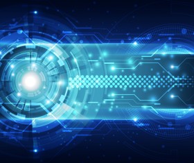 Futuristic tech background template vector 05