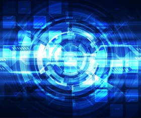 Futuristic tech background template vector 07