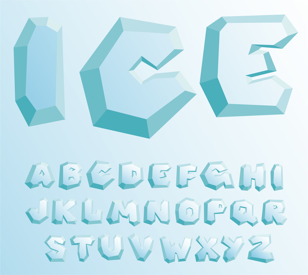 Geometry alphabet vector design