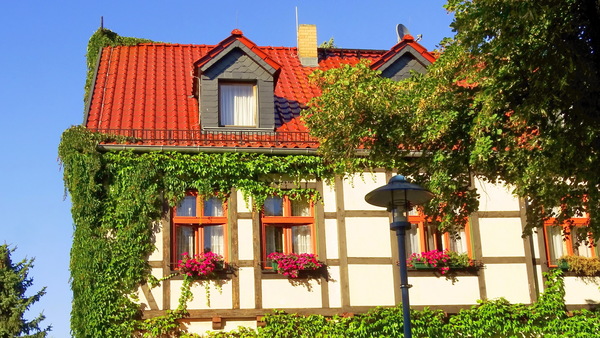 German rural houses Stock Photo