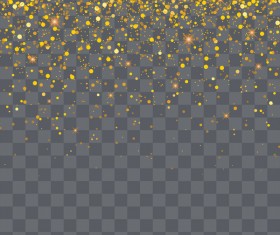 Golden light dot effect illustration vector 02