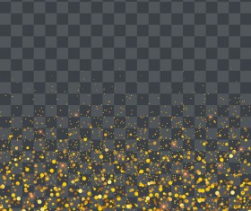 Golden light dot effect illustration vector 04