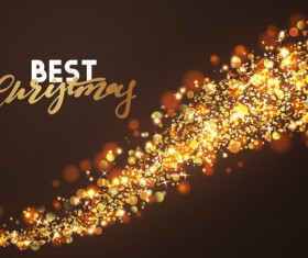 Golden light dots christmas abstract vector 01
