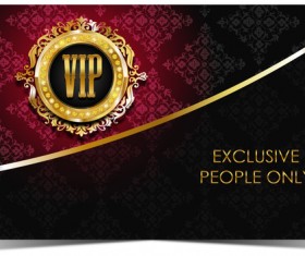 Golden luxury VIP background vector material 01