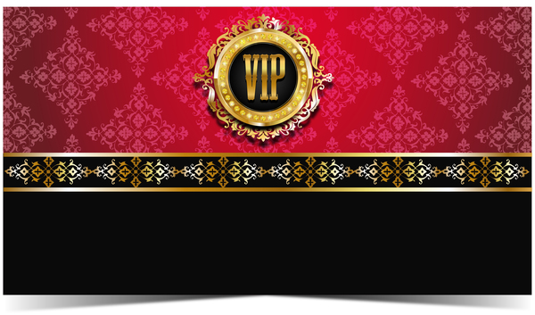 Golden luxury VIP background vector material 03