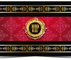 Golden luxury VIP background vector material 04