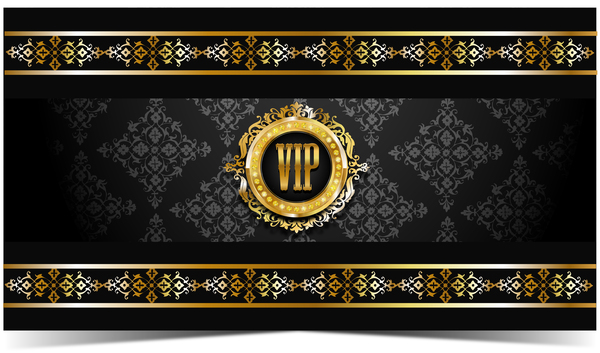 Golden luxury VIP background vector material 05