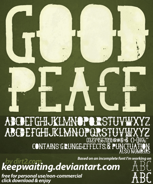 Good Peace font