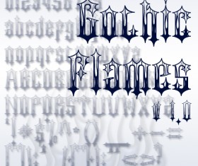Gothic flames Font