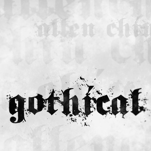 Gothical free font