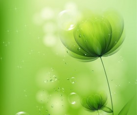 Green floral background Stock Photo