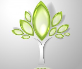 Green glass textured eco background vectors 07