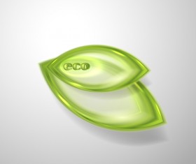 Green glass textured eco background vectors 10