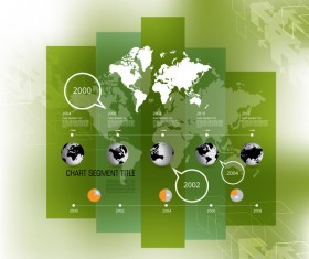 Green styles infographics creative vector 01