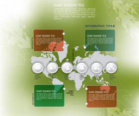 Green styles infographics creative vector 02