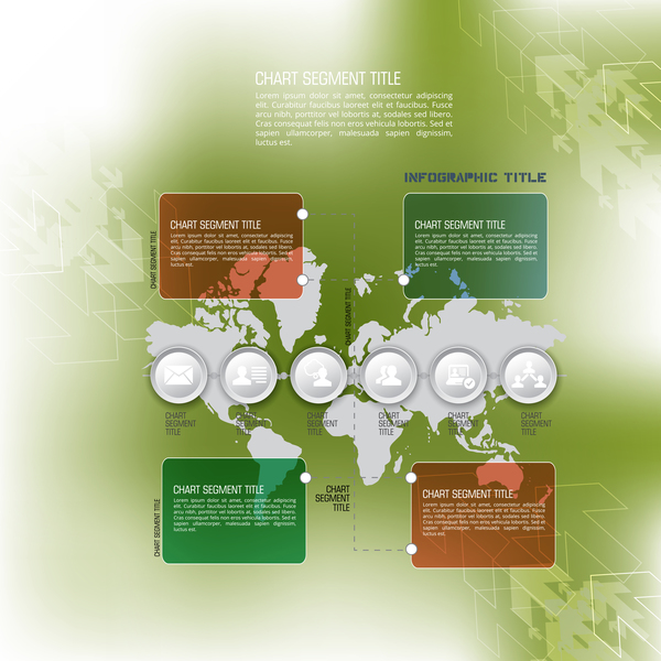 Green styles infographics creative vector 02