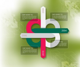 Green styles infographics creative vector 04