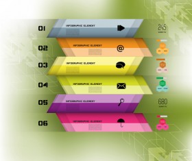Green styles infographics creative vector 05