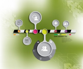 Green styles infographics creative vector 06