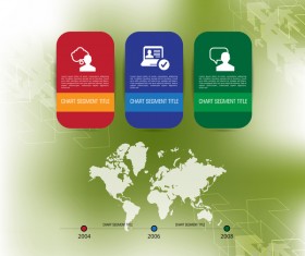 Green styles infographics creative vector 07