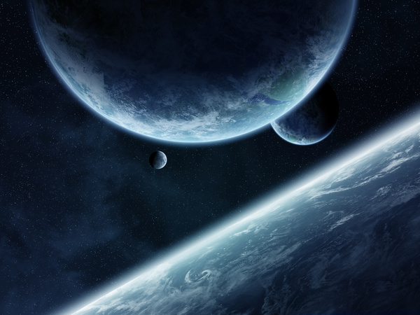 Group of planets in space HD picture 15