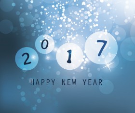 Halation 2017 new year background vector