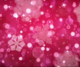 Halation red background with snowflake vector 01