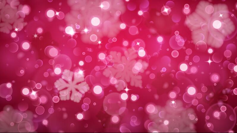 Halation red background with snowflake vector 01