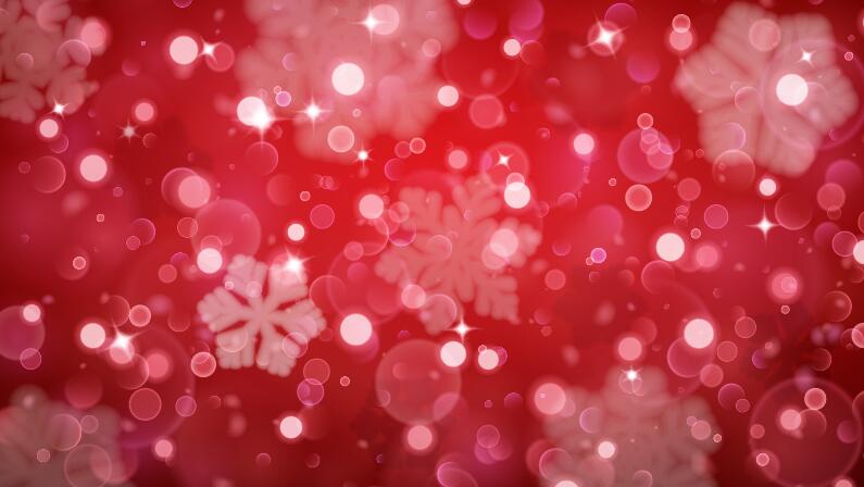 Halation red background with snowflake vector 02