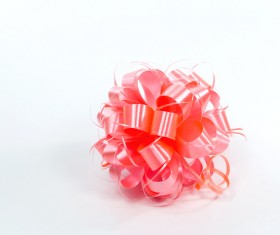 Handmade pink ribbon flower HD picture 02