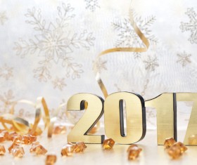 Happy New Year 2017 Stock Photo 01