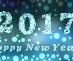 Happy New Year 2017 Stock Photo 03