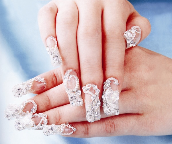 High-definition crystal nail pictures