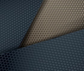 Honeycomb metallic material background vector 01