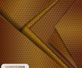 Honeycomb metallic material background vector 03