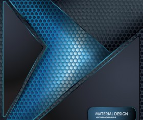 Honeycomb metallic material background vector 05