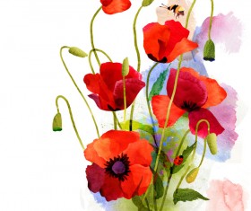 Ink flower Stock Photo