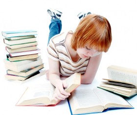 Learning girl Stock Photo