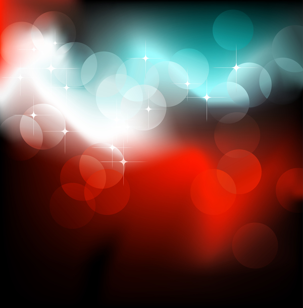 Light cricle with bokeh colorful backgrounds vector