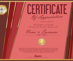Luxury certificate template golden vector 02