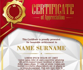 Luxury diploma and certificate template vector design 01