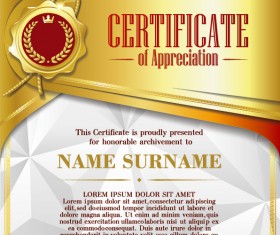 Luxury diploma and certificate template vector design 02