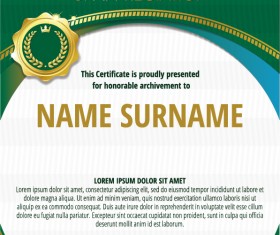 Luxury diploma and certificate template vector design 05