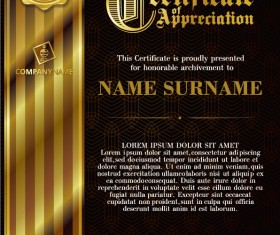 Luxury diploma and certificate template vector design 09