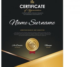 Luxury diploma and certificate template vector design 10
