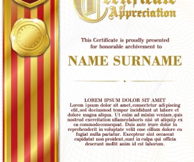 Luxury diploma and certificate template vector design 11