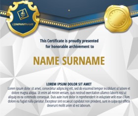 Luxury diploma and certificate template vector design 12
