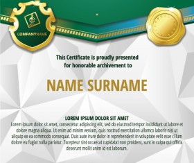 Luxury diploma and certificate template vector design 13