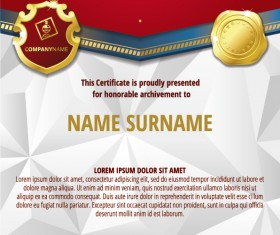 Luxury diploma and certificate template vector design 14